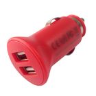 Red Portable Mini USB Car Chargers FCC For Smartphone With Dual Port
