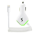 Heavy Duty Dual USB Car Charger Cable For Micro Phone Samsung HTC LG