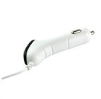 White ABS + PC Iphone Usb Car Charger Adapter ,Smartphone Portable Usb Car Adaptor