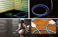 Electro luminescent Products EL Chasing Wire Charge Cable For Cell Phone