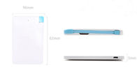 Ultra Slim Credit Card Cellphone Gift Power Bank with Build-in Cable 2500mah