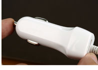 2 In 1 Retractable Iphone Car Charger USB Port  Combines V8 Cable CE FCC