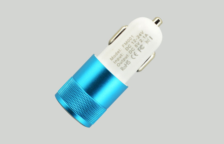 High Efficiency Dual Port Usb Car Charger / 5v 2a Mobile Phone Car Charger With Usb Port