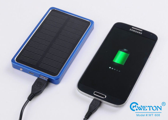 Emergency Charger 4000mAh Portable Solar Power Bank , solar power phone charger