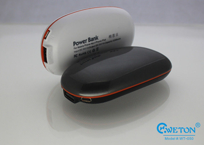 5200mAh  Bean Shaped Corporate Gift Power Bank for Smartphones / Tablets
