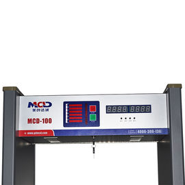 Security Walk Through Metal Detector 6 Zones with 8 Status LED Display