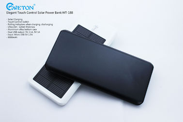 7200mAh Touch Control Dual USB Portable Solar Power Bank For iPhone6S and others