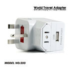 USB travel adapter DH-300, housing material fire retardant PC(Fire rating UL94-V0)