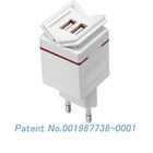 MLP01-E Eu Plug Dual Usb Cell Phone Travel Charger With Output Current 2.1 Amp For Ipad, Iphone, Ipod