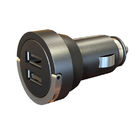 5VDC 3100 Ma Black LED Mini Usb Car Charger Adapter 12 - 24v  For Ipad, Ipod, GPS Devices CA5533