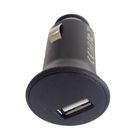 Black Universal Apple iPhone Car Chargers Single 2A USB Port For Tablets / iPhone