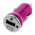 USB Pink Apple iPhone Car Chargers For Apple iPhone 4 / 4G With Car Cigar Lighter