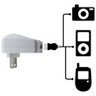 White Cell Phone USB Charger , Home Travel AC Adapter Wall Charger For Apple iPod