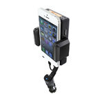 Auto Music FM Radio Transmitter Gooseneck Car Charger Holder For iPhone 3 / 4 / 5 , HTC