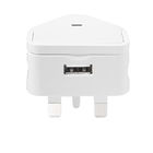 UK 2-port Universal USB Travel Charger 2.1a Output , iPhone4S 5C 5S Samsung