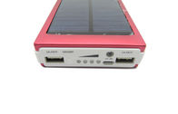 Lithium Battery 10000mAh Capacity Solar Power Bank with Dual USB Output