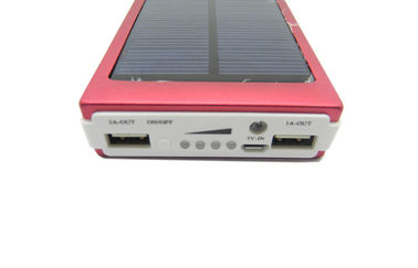 Lithium Battery 10000mAh Capacity Solar Power Bank with Dual USB Output