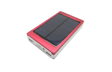 Lithium Battery 10000mAh Capacity Solar Power Bank with Dual USB Output