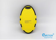 Yellow Black Portable Solar Power Bank , 5000mAh Dual USB External Portable Power Bank