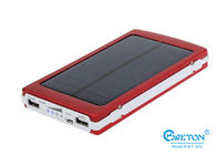 Rectangle 8000mAh Universal Solar Double USB Power Bank For Smartphone