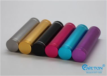 Round Aluminum Tube Low Cost Mini Gift Power Bank 2000mAh For Cell Phone