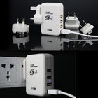 10W  AC/DC Wall Travel Charger to 4 Ports USB Power Adapter for Cell Phones Accessories