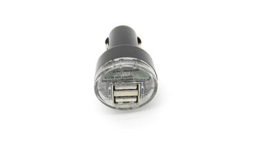 5V 2A Universal USB Car Charger Dual USB Port Transparent Plastic Bottom