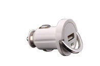 White Matte portable 1200 Ma CA40 1.2A  Micro Usb Car Chargers For Iphone, Mobile Phones