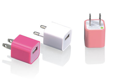 High Output  Single 5V 1A  USB Wall Charger For Apple , Switching Power Supply Multi color