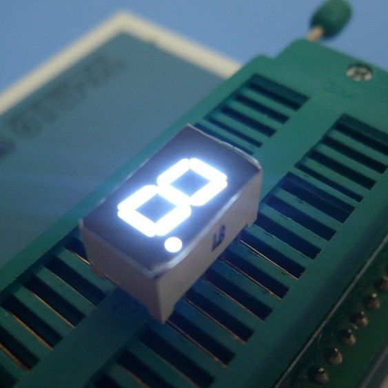 Ultra White 7 Segment Led Display For Home Application / 0.30 Inch Single Digital Digit