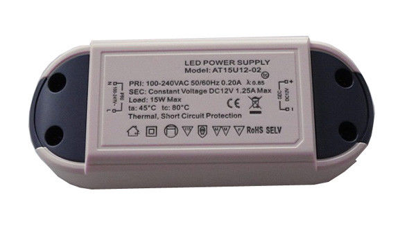 15W / 18W / 24W Constant Voltage Led Driver , 12 Volt Waterproof Led Power Supply