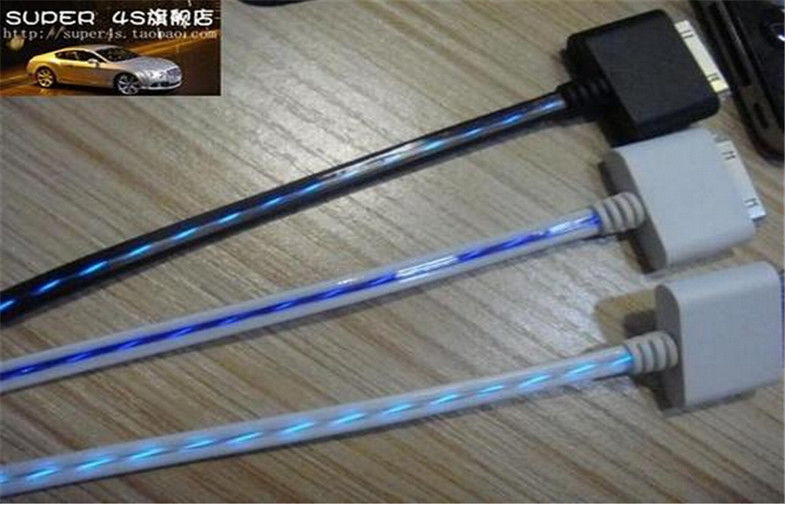 Electro luminescent Products EL Chasing Wire Charge Cable For Cell Phone