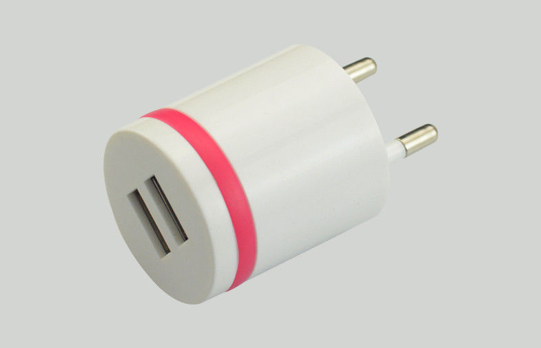 PC Housing Dual USB Port Wall Charger EU 5v 2a For Smart Phone