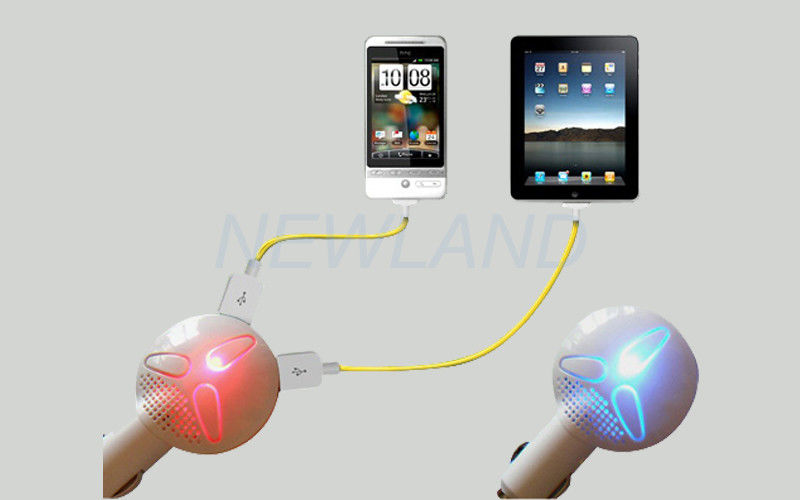 12v - 24v Dual Port USB Smartphone Car Charger Oxygen Bar For iPhone6 / 6Plus