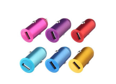 Colorful  Mini  Iphone  USB Car Charger Adapter , Cellphone Universal  Charger Adapter